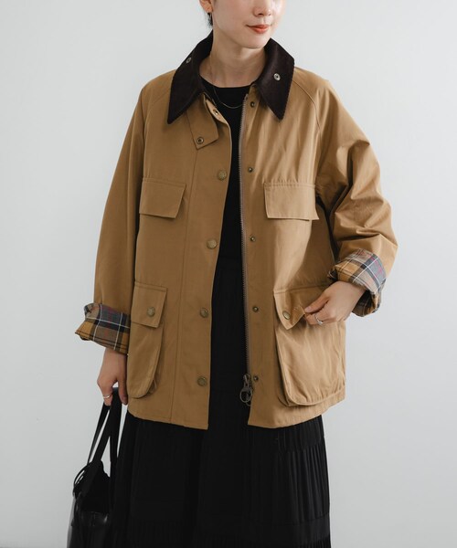 URBAN RESEARCH(アーバンリサーチ)の「『別注』Barbour / URBAN RESEARCH BEDALE(テーラードジャケット・レディース・black/beige・FREE)」の17枚目の写真