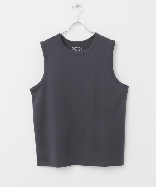 URBAN RESEARCH Sonny Label（アーバンリサーチサニーレーベル）の「コットンレイヤードタンクトップ（タンクトップ・メンズ・チャコール/オフ/ブラック・S/M/L）」の4枚目の写真