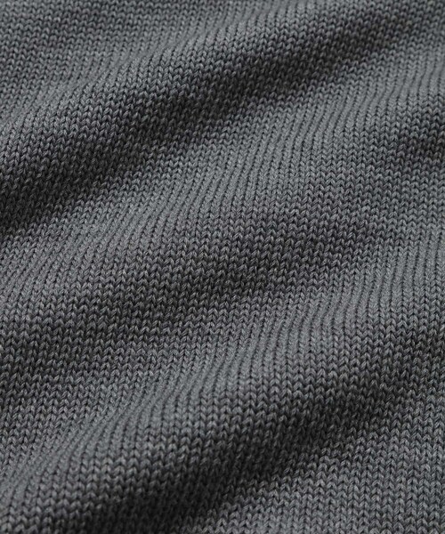 ADAM ET ROPE'(アダムエロペ)の「【REVERBERATE/リバーバレイト】FRINGE KNIT(ベスト・メンズ・ブラック/グレー・2)」の9枚目の写真