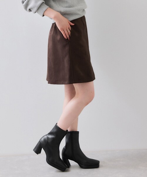 VIS（ビス）の「ストームストレッチショートブーツ（ブーツ・レディース・ブラック/ベージュ系・M/S）」の7枚目の写真