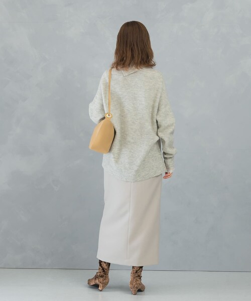 URBAN RESEARCH ROSSO（アーバンリサーチロッソ）の「スリットタートルネックニット（ニット/セーター・レディース・L.GRAY/L.BEIGE/MIX PINK・FREE）」の7枚目の写真