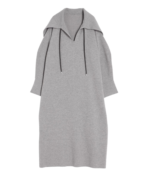 ELENDEEK（エレンディーク）の「BIG COLLAR KN OP（ワンピース・レディース・ライトグレー/ブラック/ブラウン/ベージュ・F）」の21枚目の写真