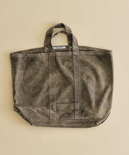 URBAN RESEARCH(アーバンリサーチ)の「SEVEN BY SEVEN LEATHER TOTE BAG(トートバッグ・メンズ・020 GRY/010 BLK/030 WHT・FREE)」の4枚目の写真