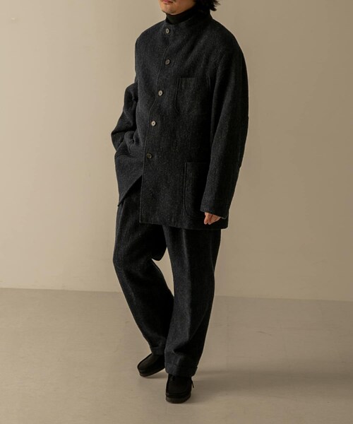 URBAN RESEARCH（アーバンリサーチ）の「A PRESSE　Tweed Hunting Jacket（テーラードジャケット・メンズ・BROWN/NAVY・2/3）」の17枚目の写真