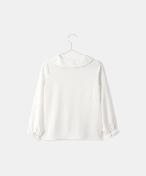 ROPE' PICNIC（ロペピクニック）の「【KIDS/キッズ】丸衿ブラウス/セレモニー対応（シャツ/ブラウス・キッズ・ホワイト・110/120/130/140/150）」の8枚目の写真