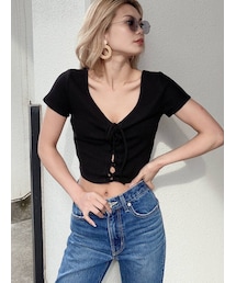 GYDA | ワッフル2WAYスピンドルTシャツ(Tシャツ/カットソー)
