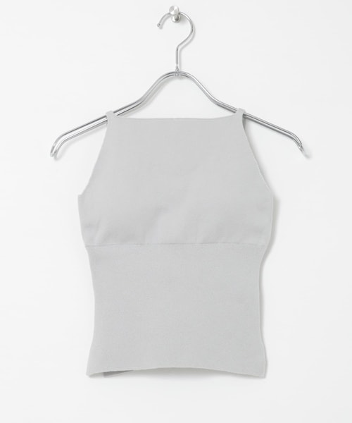 THE GOODLAND MARKET（ザグッドランドマーケット）の「nakes　Cotton Silk Halter Tank（タンクトップ・レディース・Dark Moss/Fog Gray/Ginger・1）」の2枚目の写真