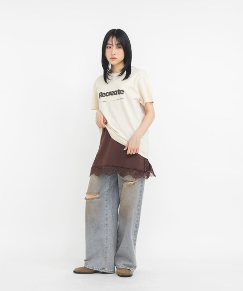 KBF（ケイビーエフ）の「マッドクラッシュデニム（デニムパンツ・レディース・KHAKI/BLUE・36/38）」の20枚目の写真