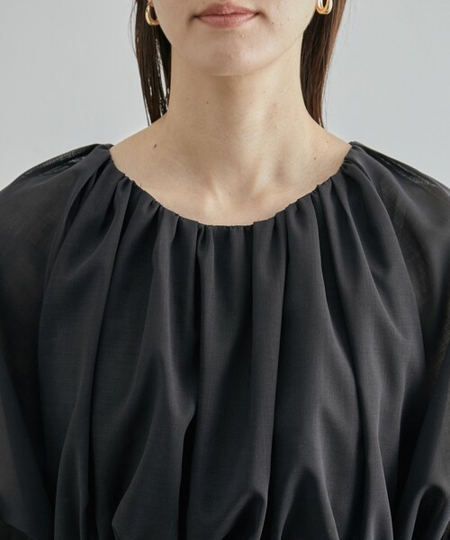 ROPE'（ロペ）の「【限定店舗・J'aDoRe限定】エレガンスウールボイルワンピース（ワンピース・レディース・ネイビー・38/36）」の15枚目の写真