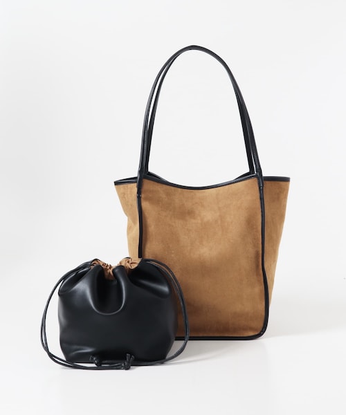 URBAN RESEARCH ROSSO（アーバンリサーチロッソ）の「IOMMI　パイピングハンドルバッグ（トートバッグ・レディース・BLACK/BROWN/BEIGE・Free）」の2枚目の写真