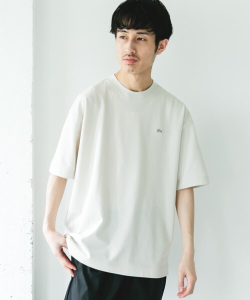 URBAN RESEARCH DOORS(アーバンリサーチドアーズ)の「『別注』LACOSTE×DOORS MOSS STITCH SHORT-SLEEVE T-SHIRTS(Tシャツ/カットソー・メンズ・HAMMAM/SOJA/BUFFALO/GRAPHITE・3/4/5)」の6枚目の写真