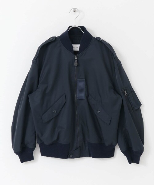 URBAN RESEARCH（アーバンリサーチ）の「CIOTA　スビンコットンナイロンツイルフライトジャケット（MA-1・レディース・ブラック/ネイビー・FREE）」の15枚目の写真