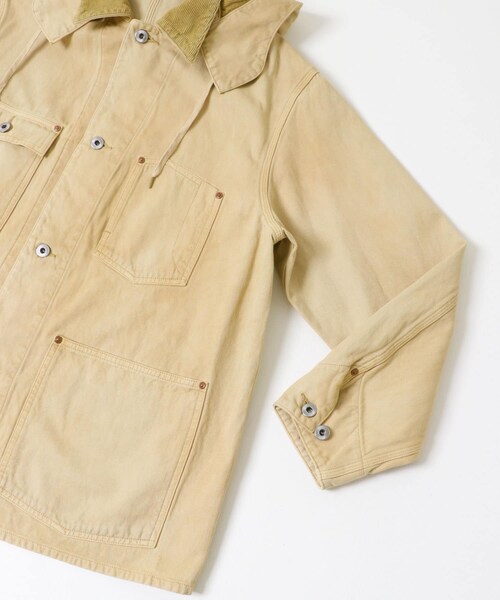URBAN RESEARCH（アーバンリサーチ）の「A PRESSE　Vintage Silk Hemp Coverall Jacket（カバーオール・メンズ・BLACK/BEIGE・2/3）」の11枚目の写真