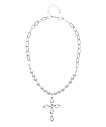 jouetie | クロスモチーフパールネックレス(ネックレス)