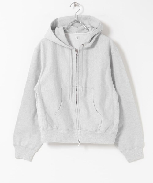 かぐれ（カグレ）の「blurhmsROOTSTOCK　THIN-SWEAT HOODIE ZIP（パーカー・レディース・H White/DarkNavy/H Beige・0）」の11枚目の写真