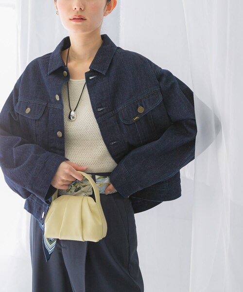 URBAN RESEARCH ROSSO（アーバンリサーチロッソ）の「『別注』Lee101×ROSSO　SHORT JACKET（デニムジャケット・レディース・ONE WASH/MEDIUMUSED・Short）」の6枚目の写真