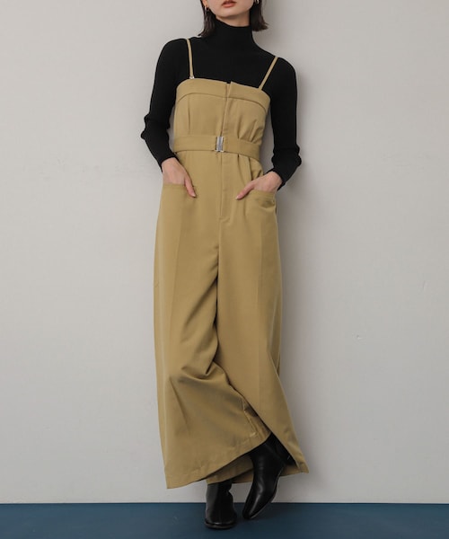 SENSE OF PLACE by URBAN RESEARCH(センスオブプレイスバイアーバンリサーチ)の「ベアオールインワン(サロペット/オーバーオール・レディース・BLACK/GRAY/BEIGE・S/M)」の3枚目の写真