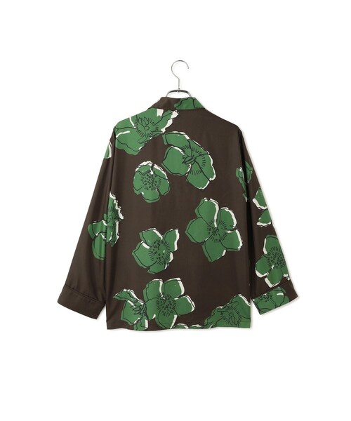 ADAM ET ROPE'(アダムエロペ)の「【J'aDoRe・一部店舗限定】【BANANATIME(バナナタイム)】PJ 2 SHIRT / シルクシャツ(シャツ/ブラウス・レディース・ブラック系/ダークブラウン系・XS)」の10枚目の写真