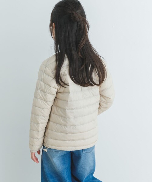URBAN RESEARCH DOORS（アーバンリサーチドアーズ）の「DANTON　INNER DOWN CREW-NECK JACKET(KIDS)（ダウンジャケット/コート・キッズ・BLACK/OYSTER・115/135）」の7枚目の写真