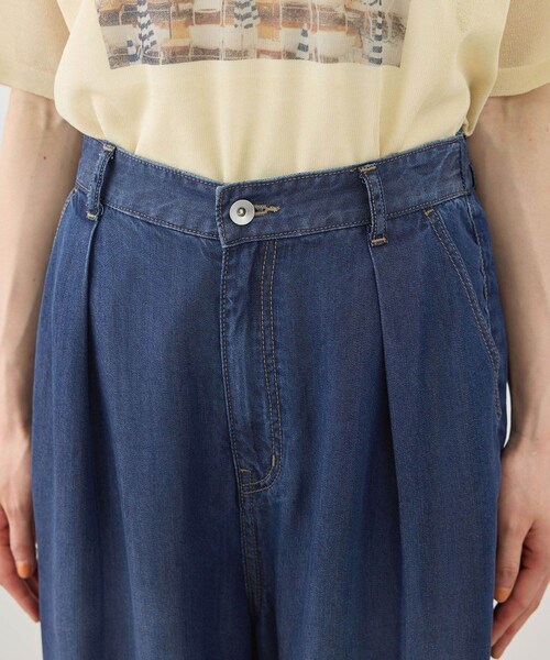 ROPE' PICNIC(ロペピクニック)の「さらっとライトオンスワイドデニムパンツ(デニムパンツ・レディース・ネイビー/サックス・M/S)」の21枚目の写真