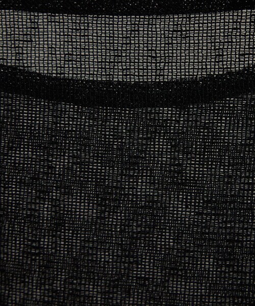 ADAM ET ROPE'(アダムエロペ)の「リネンブレンドメッシュロングスリーブプルオーバー(ニット/セーター・レディース・ブラック/キナリ・F)」の18枚目の写真