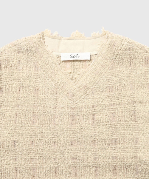 ADAM ET ROPE'（アダムエロペ）の「【Sefr/セファ】DESI SWEATER（ニット/セーター・メンズ・キナリ・M/S）」の4枚目の写真
