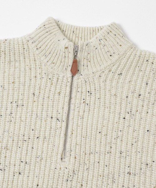 ITEMS URBANRESEARCH(アイテムズ アーバンリサーチ)の「ウール混 ハーフジップ モックネックニット(ニット/セーター・メンズ・WHT/NVY/BLK・M/L)」の13枚目の写真