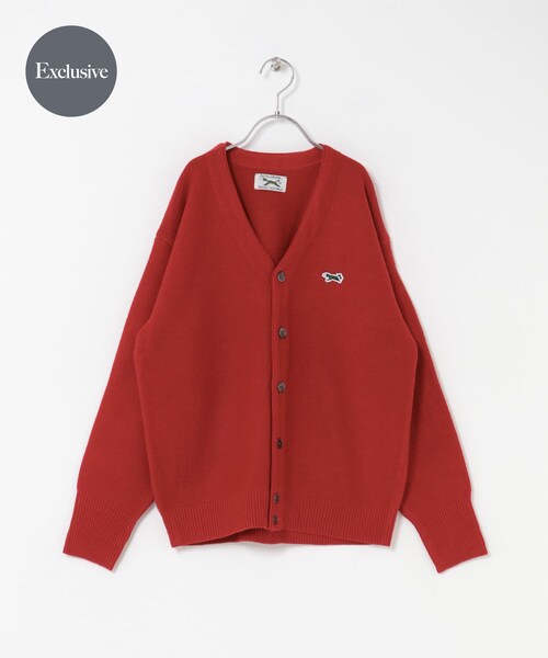 URBAN RESEARCH DOORS(アーバンリサーチドアーズ)の「『WEB/一部店舗限定』『別注』PENNEYS×DOORS THE FOX Vネックカーディガン(KIDS)(カーディガン/ボレロ・キッズ・RED/BLUE/TOP GRAY・150)」の4枚目の写真