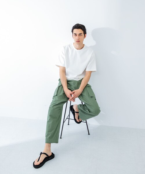 URBAN RESEARCH(アーバンリサーチ)の「接触冷感スムージーTシャツ(Tシャツ/カットソー・メンズ・WHITE/BLACK/NAVY/S.BLUE/TAUPE・S/M/L/XL)」の9枚目の写真