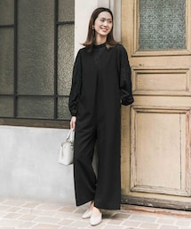 URBAN RESEARCH DOORS | Vネックタックオールインワン(その他パンツ)