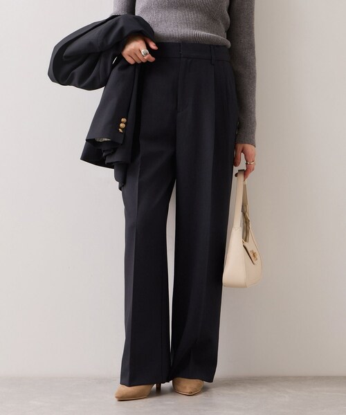 VIS（ビス）の「【美easy】コンフォートストレートワイドパンツ/イージーケア・UVケア・セットアップ対応（その他パンツ・レディース・グレー/ベージュ/ライトグリーン/ネイビー・L/M/S/SS）」の15枚目の写真