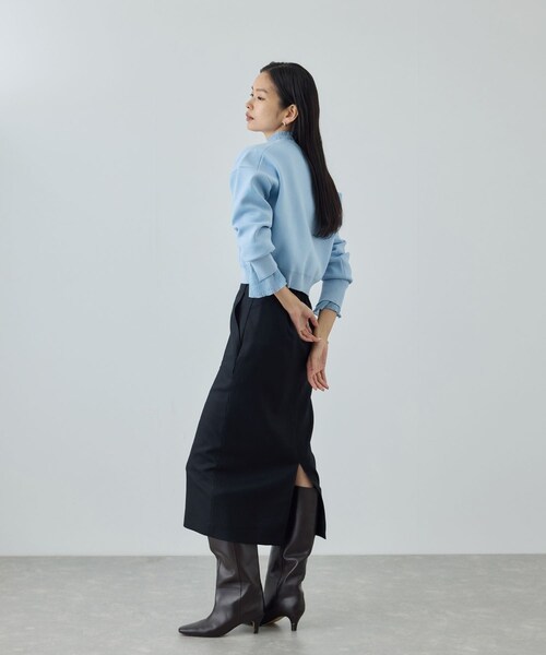 ROPE'（ロペ）の「スウェットライクコンパクトニットプルオーバー/イージーケア（スウェット・レディース・キナリ/ネイビー/サックス/ピンク・F）」の20枚目の写真