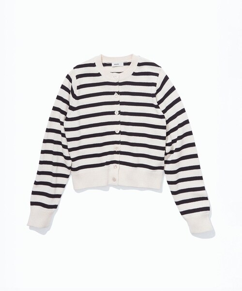 ROPE'（ロペ）の「オーガニックコットンニットカーディガン/イージーケア（ニット/セーター・レディース・ホワイト系/ネイビー/レッド系/ピンク・F）」の3枚目の写真