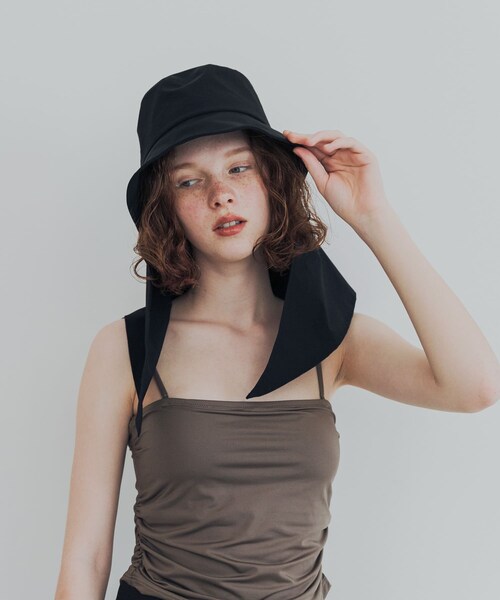 URBAN RESEARCH(アーバンリサーチ)の「『UVカット/撥水』SUN HAT(ハット・レディース・BLACK/BEIGE・-)」の5枚目の写真