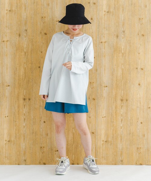 URBAN RESEARCH ROSSO（アーバンリサーチロッソ）の「F by ROSSO　撥水カバーアップ（シャツ/ブラウス・レディース・L/GRAY/BROWN・FREE）」の8枚目の写真