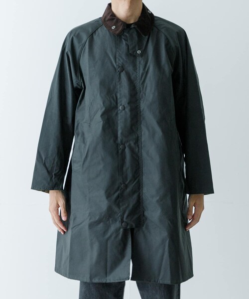 URBAN RESEARCH（アーバンリサーチ）の「Barbour　MODIFIED EXMOOR JACKET（ステンカラーコート・メンズ・BLACK/SAGE・36/38/40）」の8枚目の写真