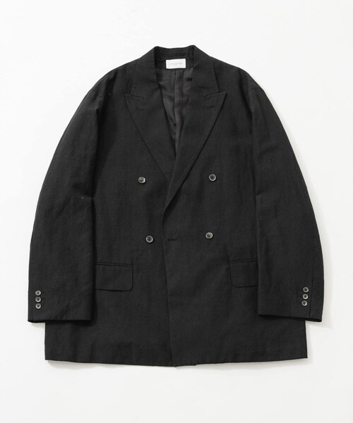 URBAN RESEARCH(アーバンリサーチ)の「new basic WOOL LINEN DOUBLE JACKET(テーラードジャケット・メンズ・BLACK・M/L/XL)」の14枚目の写真