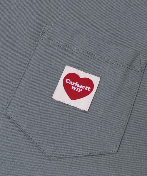 URBAN RESEARCH Sonny Label（アーバンリサーチサニーレーベル）の「CARHARTT　SHORT-SLEEVE POCKET HEART T-SHIRTS（Tシャツ/カットソー・レディース・BLACK/WHITE/COZY BLUE・S/M）」の14枚目の写真