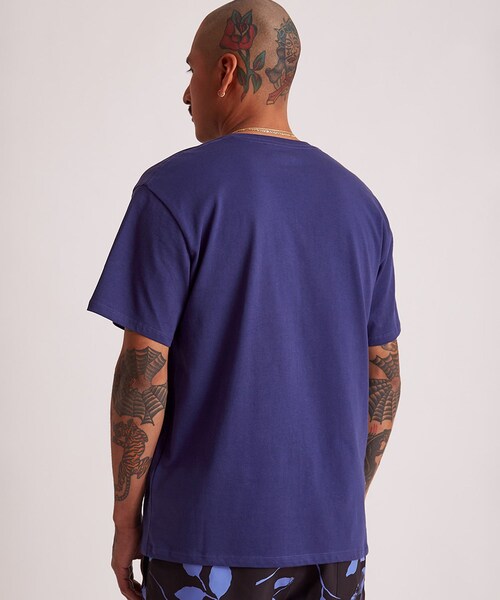 Saturdays NYC（サタデーズ ニューヨークシティ ）の「MILLER STACKED STANDARD SS TEE（Tシャツ/カットソー・レディース・ネイビー/パープル・L/M/S/XL）」の21枚目の写真