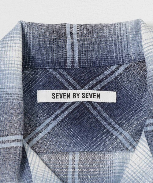 URBAN RESEARCH(アーバンリサーチ)の「SEVEN BY SEVEN OPEN COLLAR SHEER SHIRTS S/S(シャツ/ブラウス・メンズ・110 BLUE・S/M)」の13枚目の写真