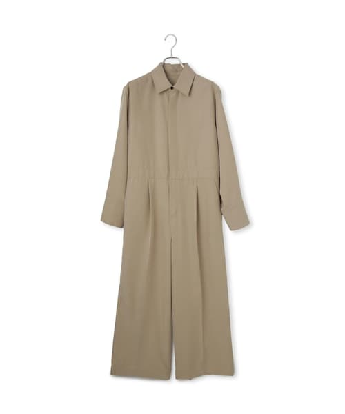 ADAM ET ROPE'（アダムエロペ）の「【サステナブル】ジャンプスーツ（つなぎ/オールインワン・レディース・ブラック/ベージュ・36/38）」の3枚目の写真