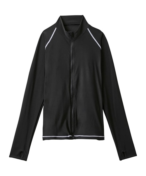 nissen（ニッセン）の「スタンドカラーラッシュガード（指穴付）（ラッシュガード・メンズ・ホワイト/ミント/ブラック/ネイビー/ベビーピンク/ブルー・S/M/L/LL/3L/4L/5L/6L/8L/10L）」の19枚目の写真