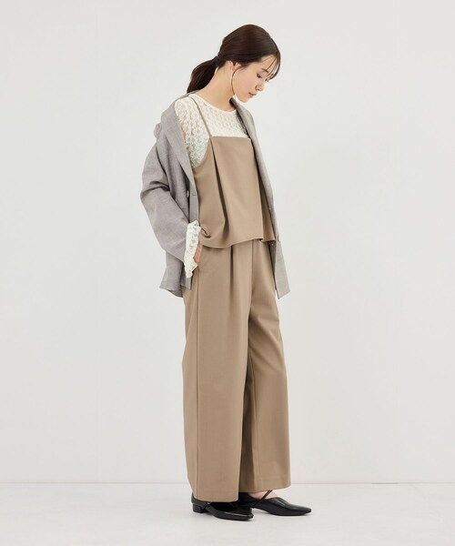 ROPE' PICNIC(ロペピクニック)の「レイヤードオールインワン(つなぎ/オールインワン・レディース・ブラック/ベージュ系・L/M/S)」の22枚目の写真