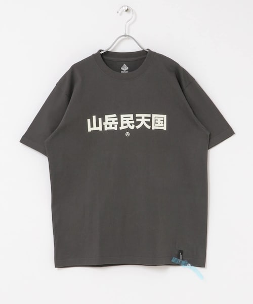 EKAL（エカル）の「mountain research　Mountaineers Heaven（Tシャツ/カットソー・メンズ・White/Sumi・M/L）」の2枚目の写真