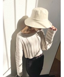 EMODA | ルーズワイドデコルテニット(ニット/セーター)