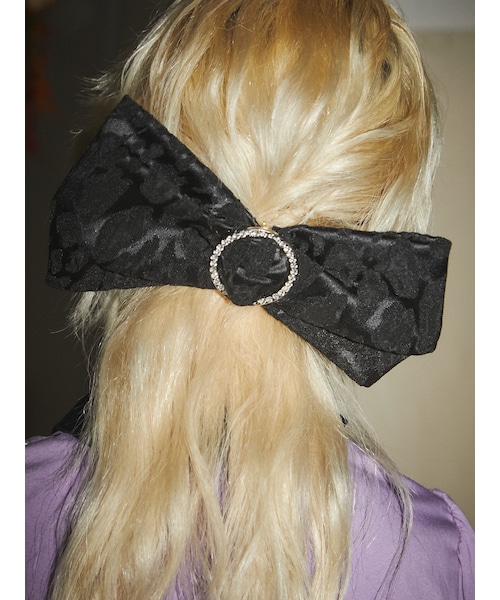 PAMEO POSE(パメオポーズ)の「Olga Bow Valletta(バレッタ/ヘアクリップ・レディース・ブラック/ピンク/グリーン・F)」の3枚目の写真
