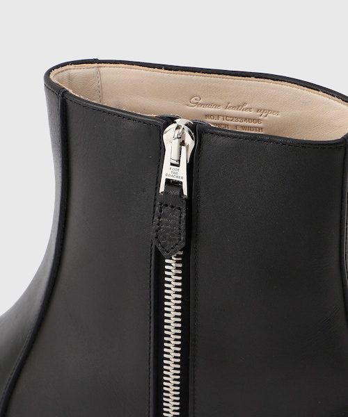 ADAM ET ROPE'（アダムエロペ）の「【foot the coacher/フット ザ コーチャー】BSIDE ZIP BOOTS(LEATHER SOLE)（ブーツ・メンズ・ブラック・25.0/26.0/27.0）」の7枚目の写真