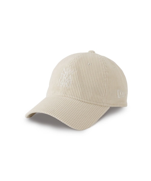 ROPE' PICNIC(ロペピクニック)の「【NEW ERA(R)/ニューエラ別注】CORDUROY 920CS(キャップ・レディース・ブラック/キナリ/ワイン系・F)」の1枚目の写真