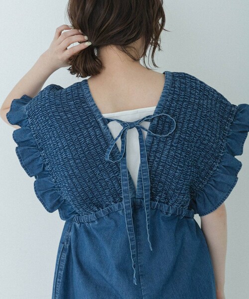 URBAN RESEARCH Sonny Label(アーバンリサーチサニーレーベル)の「『UR TECH』スクエアネックタンクトップ(タンクトップ・レディース・オフ/ブラック/ブラウン・Free)」の7枚目の写真