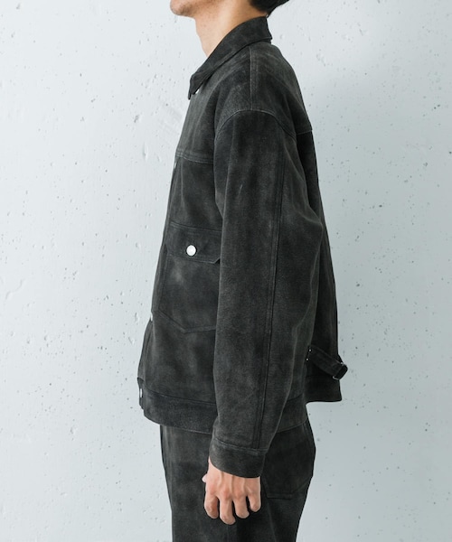 URBAN RESEARCH（アーバンリサーチ）の「『別注』SEVEN BY SEVEN×URBAN RESEARCH　1ST TYPE LEATHER JACKET（テーラードジャケット・メンズ・BLACK/NAVY・M/L）」の9枚目の写真